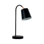 Lámpara de Buró con Apagador Color Negro | Base E27 | 45 cm de Alto | 60219