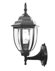 Lámpara Arbotante de Pared Tipo Farol Negra para Exterior o Interior Techado | 62001 - Imagen 3
