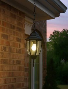 Colgante Farol Negro de Techo E27 Metal y Vidrio | 62055 - Imagen 5