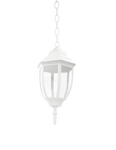 Colgante Farol Blanco de Techo E27 Metal y Vidrio | 62056 - Imagen 2