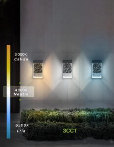 Lámpara Arbotante LED 9W IP44 | 3 Tonos de Luz | 1200 lm | 13x23 cm | 85-265V | 62090 - Imagen 3