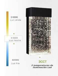 Lámpara Arbotante LED 9W IP44 | 3 Tonos de Luz | 1200 lm | 13x23 cm | 85-265V | 62090 - Imagen 4