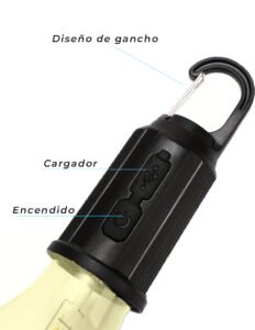 Foco LED Colgante Emergencia 10W USB 3000K Recargable | 68020 - Imagen 3
