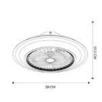 Ventilador de techo Cityluz con control remoto 6 velocidades | 60244 - Imagen 4