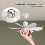 Ventilador de techo Cityluz con control remoto 3 velocidades | 63062 - Imagen 3