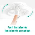 Ventilador de techo Cityluz con control remoto 4 velocidades | 63057 - Imagen 5