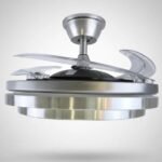 Ventilador de Techo CITYLUZ Jam Cromo LED 72W Control Remoto 6 Velocidades
