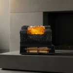 Calefactor Eléctrico de Pared CITYLUZ Efecto Chimenea Leños Decorativa