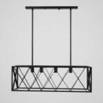 Lámpara De Techo Colgante Industrial Ng Cityluz 4 Luces E27